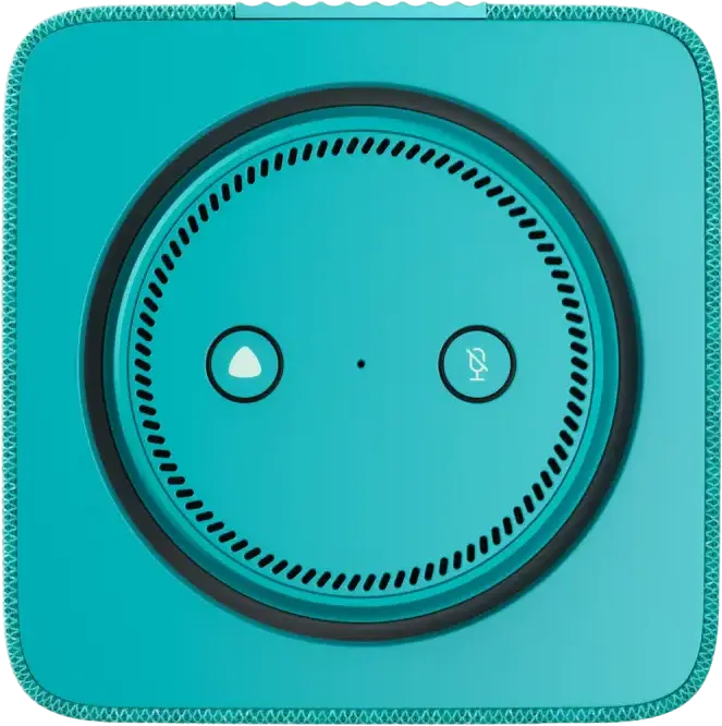 Boxă Inteligentă Yandex Station Max YNDX-00053 cu Asistent Alisa AI, Turquoise, Audio Hi-Fi 65W, Dolby Audio, HDMI 4K Ultra HD, Zigbee 3.0, Wi-Fi, Bluetooth, LED