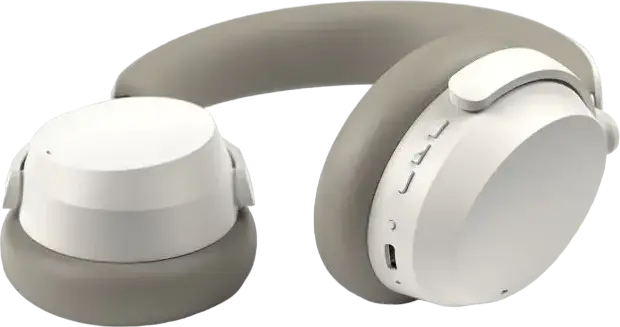 Беспроводные полноразмерные наушники Sennheiser Accentum Wireless, гибридное ANC, Bluetooth 5.2, aptX HD, динамические драйверы 37 мм, до 50 ч работы, USB-C, Белый