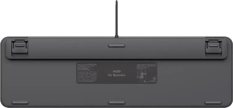 Проводная клавиатура Logitech Signature Slim K620 for Business USB-C, низкопрофильные клавиши, 26 программируемых клавиш, управление ИИ и звонками, Цвет: Черный