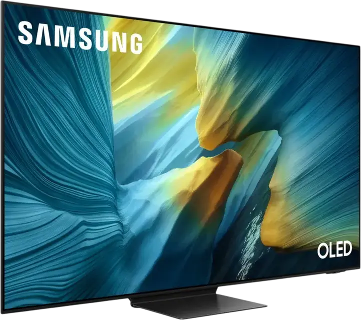 Смарт-ТВ Samsung QE55S95F 55" QD-OLED 4K UHD, 165Гц, HDR10+, Motion Xcelerator, AMD FreeSync Premium Pro, Dolby Atmos, Tizen OS, Черный