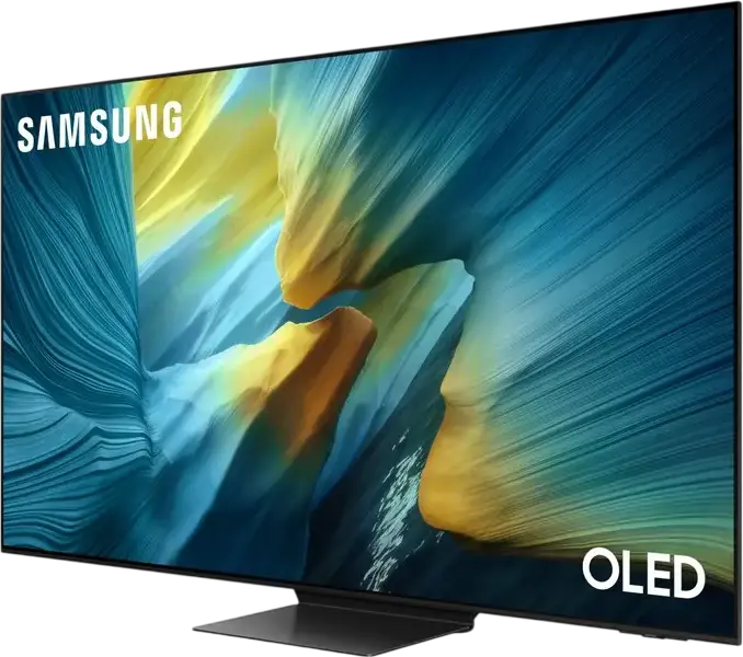 Смарт-ТВ Samsung QE55S95F 55" QD-OLED 4K UHD, 165Гц, HDR10+, Motion Xcelerator, AMD FreeSync Premium Pro, Dolby Atmos, Tizen OS, Черный
