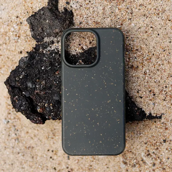 Forever Bioio Biodegradable Bioplastic Back Case for Samsung Galaxy S23+, Black, Shockproof Scratch and Dust Resistant Slim Matte Cover, Wireless Charging Compatible