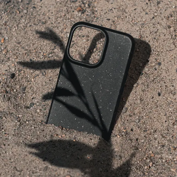 Forever Bioio Biodegradable Bioplastic Back Case for Samsung Galaxy S23+, Black, Shockproof Scratch and Dust Resistant Slim Matte Cover, Wireless Charging Compatible