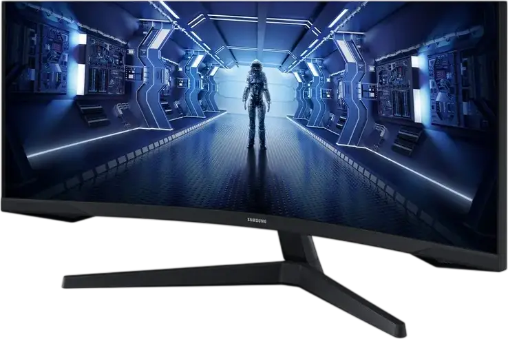 Игровой изогнутый монитор Samsung Odyssey C34G55TW 34", WQHD 3440x1440, 165Гц, 1мс, радиус 1000R, VA панель, HDR10, AMD FreeSync Premium, черный