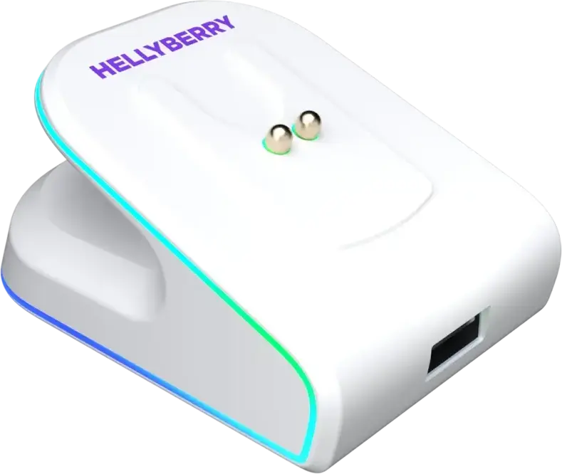Hellyberry HM47 Wireless Gaming Mouse, PixArt PMW 3311 12000 DPI, Tri-Mode 2.4GHz/BT/Wired, HUANO 80M Switches, 47g Lightweight, RGB Magnetic Charging Dock