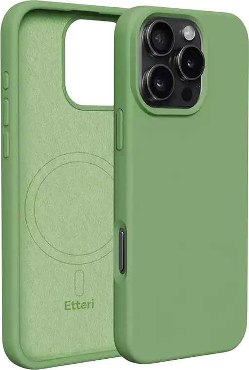 Husă Etteri Silicone Mag pentru Apple iPhone 16 Pro Max, Verde deschis