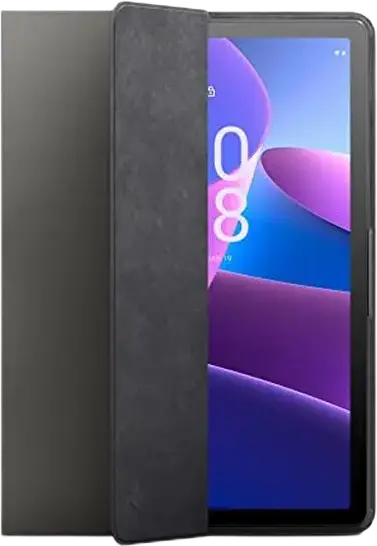 Lenovo Tab M10 Plus 3rd Gen Folio Case ZG38C03903, Grey, 10.6 inch Protective Cover with Stylus Pen Pouch and Magnetic Stand Mode, Textured Finish