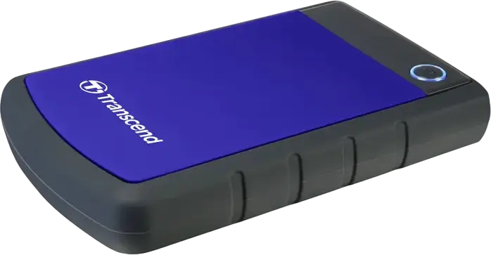 HDD portabil extern Transcend StoreJet 25H3B, 1 TB, Gri/Albastru (TS1TSJ25H3B)