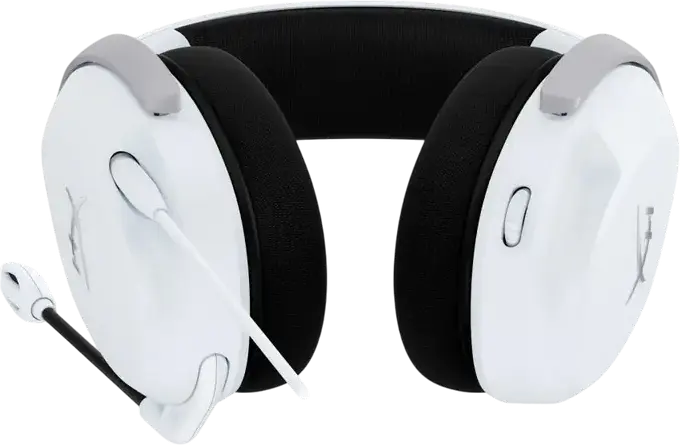 HyperX CloudX Stinger 2 Core Gaming Headset for Xbox Series X|S and Xbox One, Wired 3.5mm, 40mm Dynamic Drivers, Noise-Cancelling Swivel-to-Mute Mic, Color: White