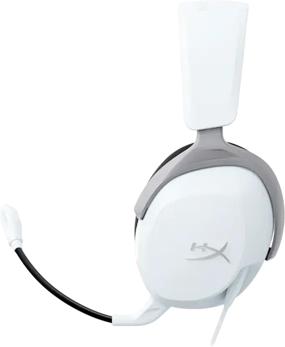 HyperX CloudX Stinger 2 Core Gaming Headset for Xbox Series X|S and Xbox One, Wired 3.5mm, 40mm Dynamic Drivers, Noise-Cancelling Swivel-to-Mute Mic, Color: White