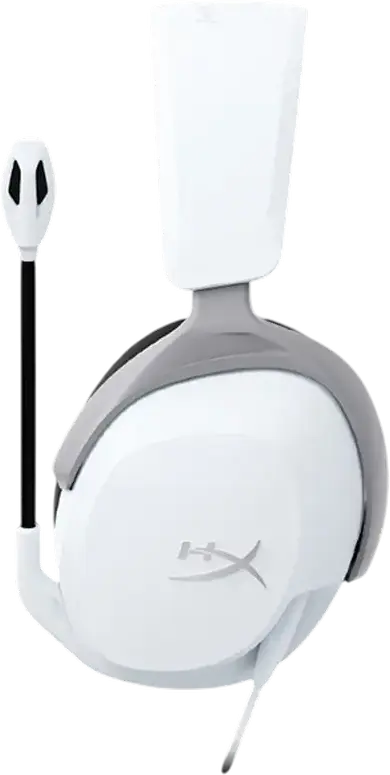 HyperX CloudX Stinger 2 Core Gaming Headset for Xbox Series X|S and Xbox One, Wired 3.5mm, 40mm Dynamic Drivers, Noise-Cancelling Swivel-to-Mute Mic, Color: White