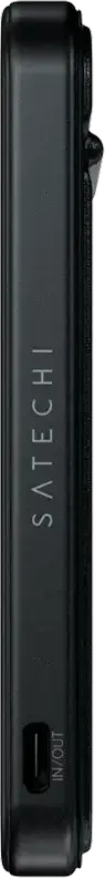 Satechi OntheGo Qi2 Magnetic Power Bank 5K with Stand ST-B5Q2SK, 5000mAh Battery, 15W Wireless & 20W USB-C Charging, Aluminum Frame, Black