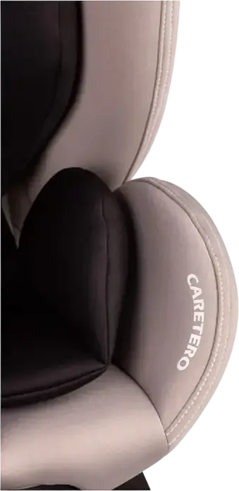 Caretero Securo 360 Rotating Car Seat, i-Size ECE R129/02, ISOFIX & Top Tether, 0-36 kg, 40-150 cm, SIP Side Impact Protection, Memory Foam, Light Grey