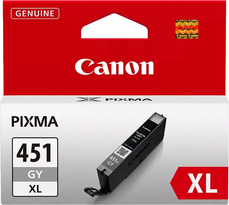 Canon CLI-451XL Grey High Capacity Ink Cartridge, 11ml Dye-based ChromaLife100+ for PIXMA MG7540 iP8740 MG7140 MG6340 MG5440 iP7240 Printers