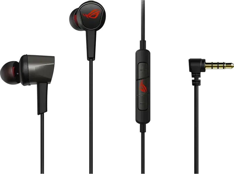 ASUS ROG Cetra II Core Wired In-Ear Gaming Headphones with 3.5mm Jack, Essence Drivers, Omnidirectional Mic, Noise Reduction, Metal Housing, Black