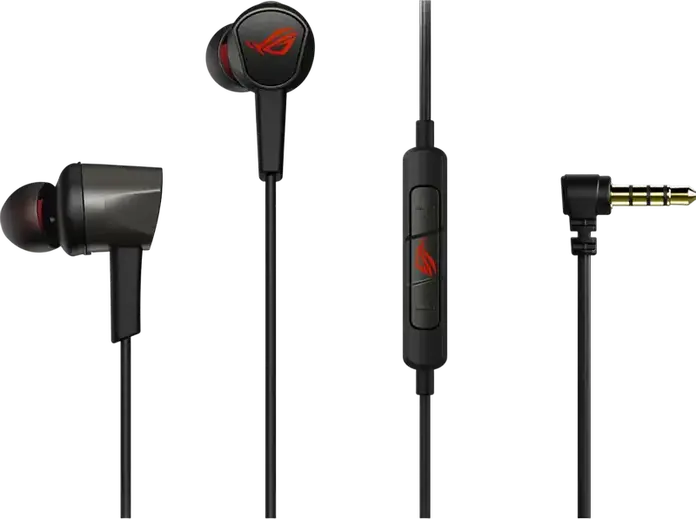 ASUS ROG Cetra II Core Wired In-Ear Gaming Headphones with 3.5mm Jack, Essence Drivers, Omnidirectional Mic, Noise Reduction, Metal Housing, Black
