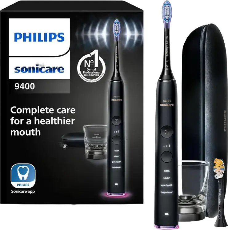 Periuța de dinți electrică sonică Philips HX9917/89, Negru