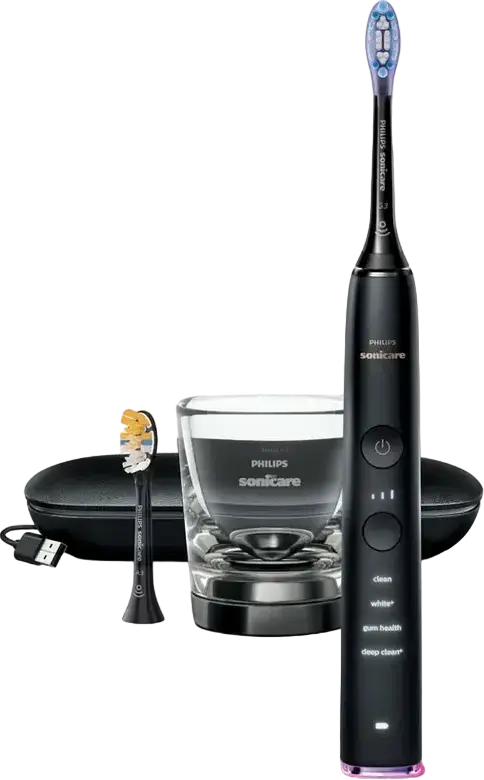 Электрическая зубная щетка Philips Sonicare DiamondClean Smart 9400 HX9917/89, Черный, 5 режимов, Bluetooth приложение, насадка A3 Premium All-in-One
