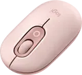 Mouse Logitech POP Wireless Bluetooth Compact, Roz, 4000 DPI, Click-uri Silențioase, Buton Dedicat Emoji, Design Ambidextru, 104.8 x 59.4 x 35.2 mm