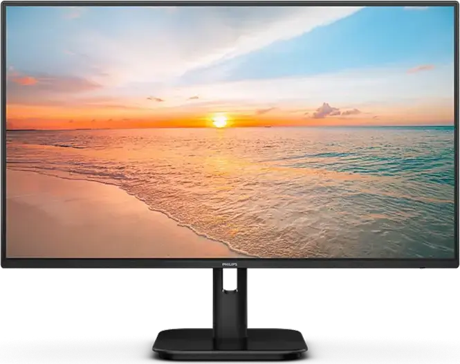Монитор Philips S-Line 24E1N1100A 23.8" FHD IPS, 1920x1080, 120Гц, 1мс MPRT, Adaptive-Sync, LowBlue Mode, Встроенные динамики, HDMI, VGA, VESA, Черный