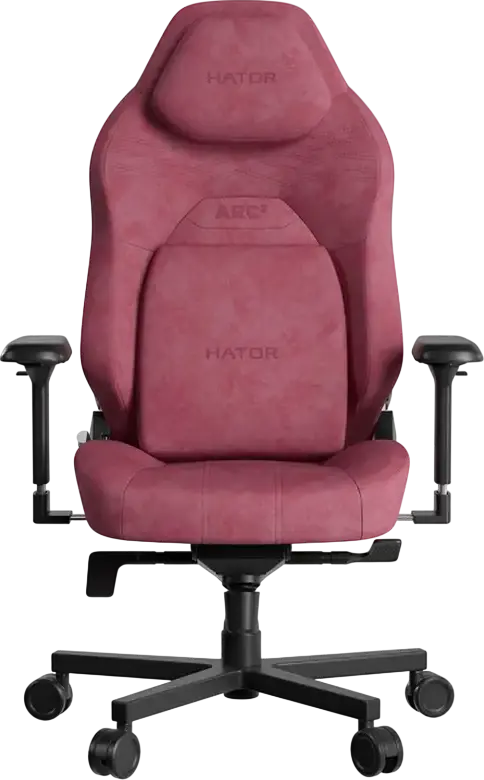 HATOR Arc 3 L Gaming Chair, Velour Upholstery, 4D Adjustable Armrests, Class 4 Gas Lift, Aluminum Base, 170° Recline, Max Load 150kg