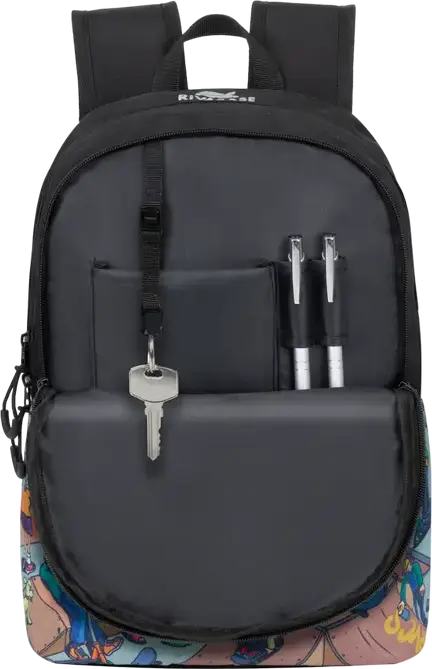 Rucsac Urban Rivacase Agora 5420 Skaters, 12L din Poliester Rezistent la Apă cu Compartiment pentru Laptop și Organizator, 270 x 380 x 130 mm