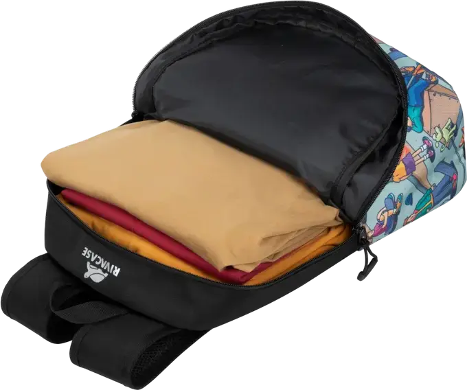 Rucsac Urban Rivacase Agora 5420 Skaters, 12L din Poliester Rezistent la Apă cu Compartiment pentru Laptop și Organizator, 270 x 380 x 130 mm