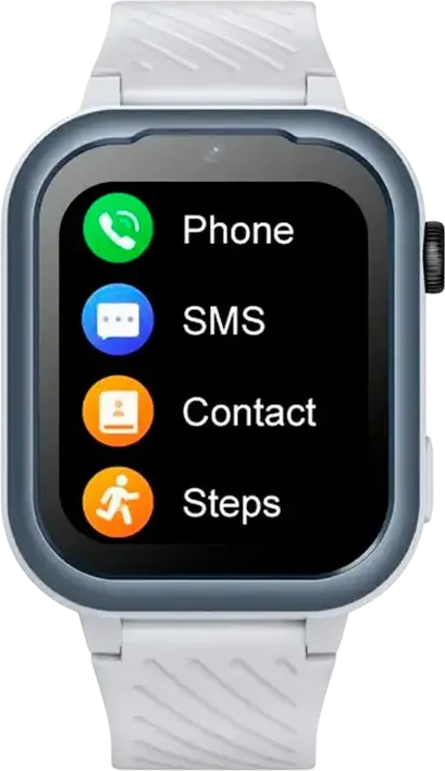 Wonlex KT15 Pro 4G Smart Watch for Kids, Gray, 1.85" IPS Touch Screen, Android 8.1, 1GB RAM 8GB ROM, GPS LBS WiFi, Video Calling, Face Unlock, IP67 Waterproof