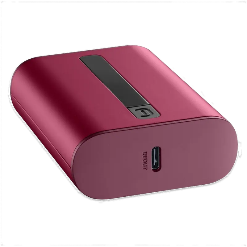 Power Bank Portabil Cellularline Thunder 10000, 10000mAh, 20W PD USB-C și USB-A 18W Fast Charge, Finisaj Soft Touch Antiderapant, Roșu, PBNEWTANK10000R