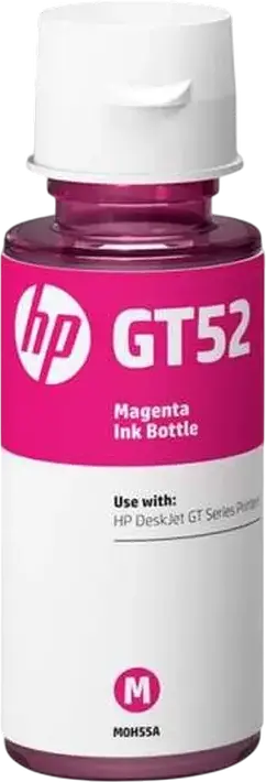 Sticla de cerneala HP GT52 Magenta 70ml Capacitate pe baza de pigment pentru Smart Tank 520 580 581 585, DeskJet GT 5810 5820, Ink Tank seria 310 si Wireless 410 M0H55AA