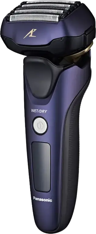 Aparat de ras electric Panasonic ES-LV67 cu folie, 5 lame, motor liniar de viteză mare, utilizare Umed și Uscat, baterie Li-Ion, trimmer integrat, Albastru