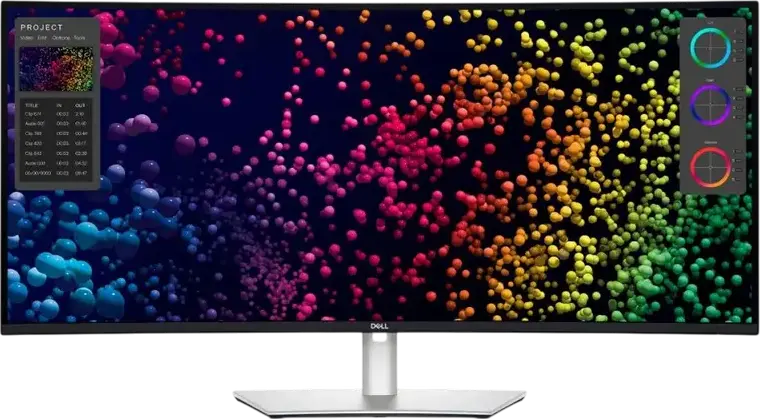 Dell UltraSharp U4025QW 40" Curved IPS Monitor, 5K2K (5120x2160) Resolution, 120Hz, Thunderbolt 4 Hub 140W PD, DisplayHDR-600, RJ45 LAN, Silver