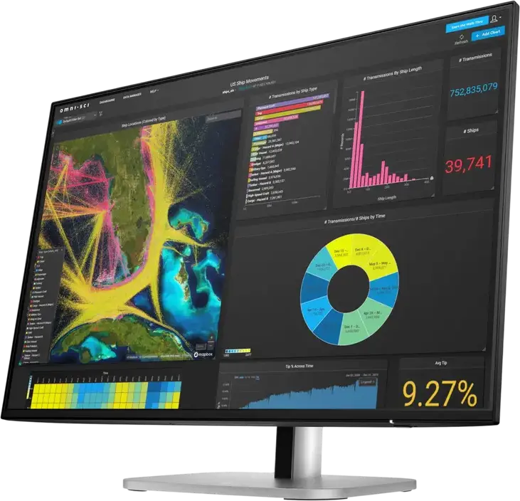 Monitor HP Series 5 Pro 524pn 23.8 inch WUXGA IPS, 1920x1200 (16:10), 100Hz, 350 nits, sRGB 100%, Reglaj Înălțime și Pivot, HDMI, DisplayPort, USB Hub