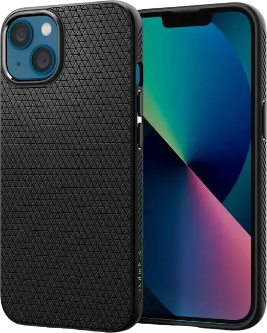 Husă Spigen iPhone 13 mini, Liquid Air, Negru mat