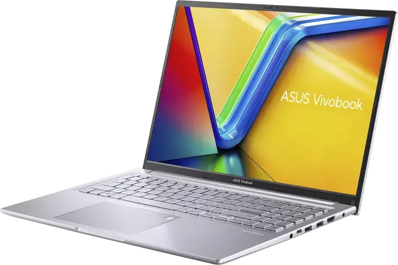 ASUS Vivobook 16 M1605NAQ Laptop, 16" WUXGA IPS Display, AMD Ryzen 5, 16GB DDR5 RAM, 512GB NVMe SSD, Radeon Graphics, Backlit Keyboard, Cool Silver