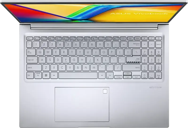 ASUS Vivobook 16 M1605NAQ Laptop, 16" WUXGA IPS Display, AMD Ryzen 5, 16GB DDR5 RAM, 512GB NVMe SSD, Radeon Graphics, Backlit Keyboard, Cool Silver