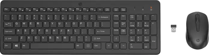 Set Tastatură + Mouse HP 300, Fără fir, Negru