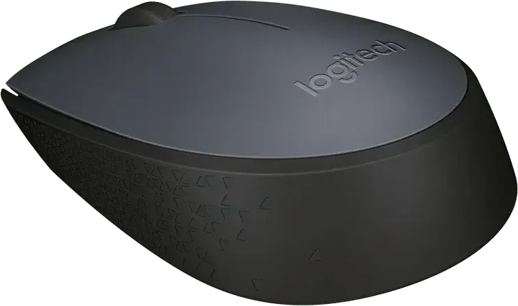 Беспроводная мышь Logitech M170, USB Nano-приемник 2.4 ГГц, Оптический сенсор 1000 DPI, Амбидекстровый дизайн, Радиус действия 10м, Серый