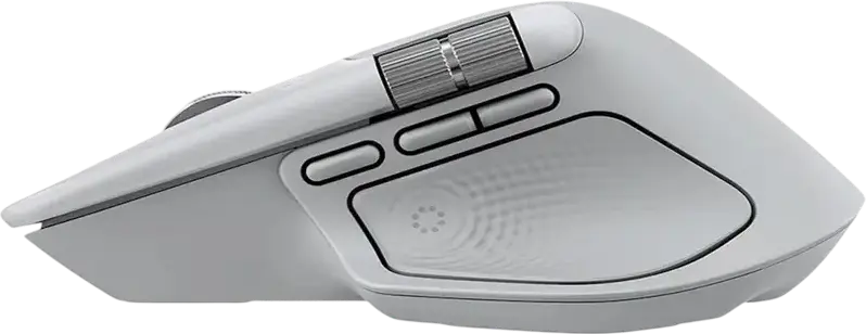 Беспроводная мышь Logitech MX Master 4 for Mac, белая, оптический сенсор 8000 DPI, колесо прокрутки MagSpeed, Bluetooth и 2.4 ГГц, тактильный отклик, USB-C