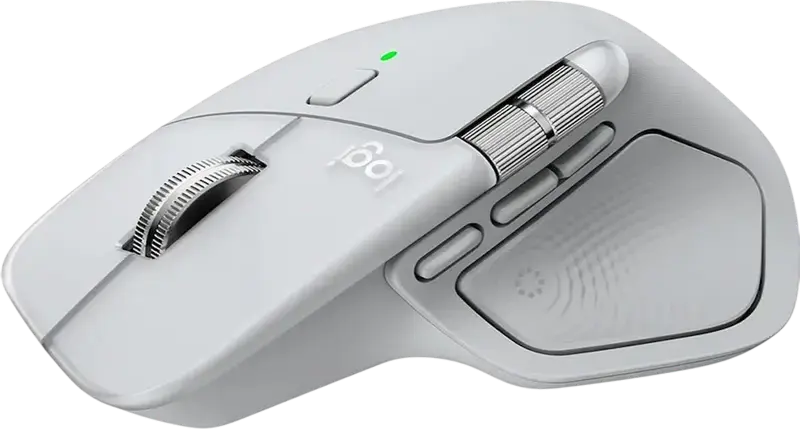 Беспроводная мышь Logitech MX Master 4 for Mac, белая, оптический сенсор 8000 DPI, колесо прокрутки MagSpeed, Bluetooth и 2.4 ГГц, тактильный отклик, USB-C