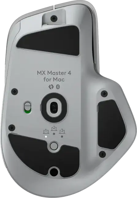 Беспроводная мышь Logitech MX Master 4 for Mac, белая, оптический сенсор 8000 DPI, колесо прокрутки MagSpeed, Bluetooth и 2.4 ГГц, тактильный отклик, USB-C
