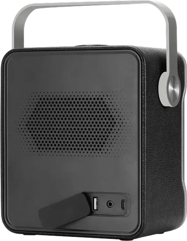Proove Fader Portable Bluetooth 5.3 Speaker, 40W RMS, 2.0 CH Audio System with Subwoofer, Bass Boost, Equalizer, USB Type-C, AUX, App Support, Black