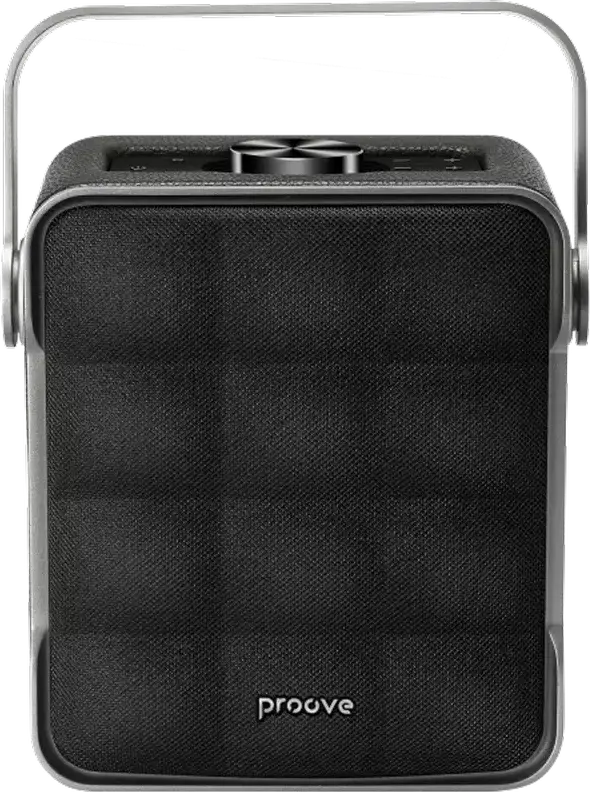Proove Fader Portable Bluetooth 5.3 Speaker, 40W RMS, 2.0 CH Audio System with Subwoofer, Bass Boost, Equalizer, USB Type-C, AUX, App Support, Black