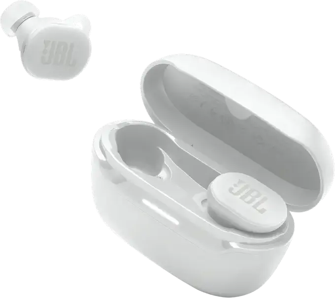 Casca JBL Endurance Race 2 True Wireless, Albă, Anulare Activă a Zgomotului (ANC), Rezistență IP68 la Apă și Praf, Sunet JBL Pure Bass, Baterie 48h