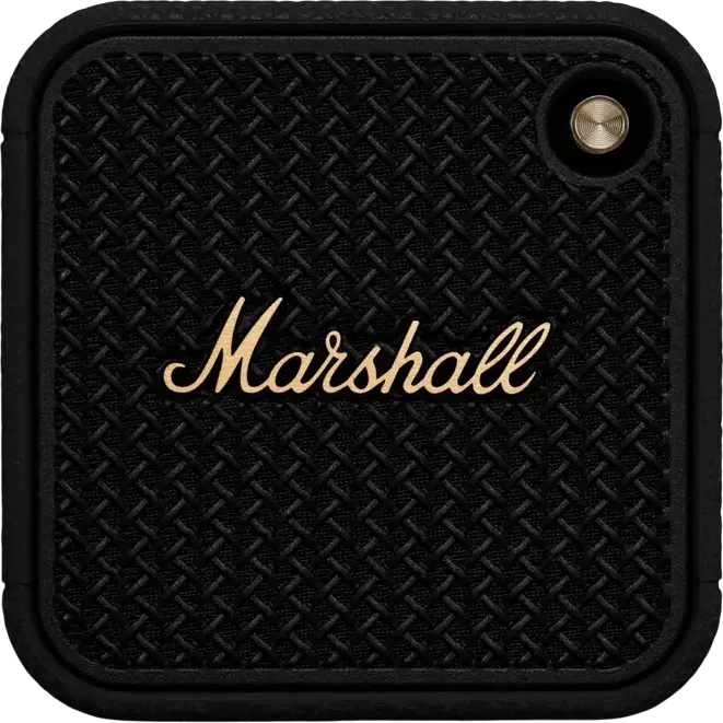 Box Portabil Bluetooth Marshall Willen II, Putere 10W RMS, Rezistență IP67 La Apă și Praf, Baterie 17 Ore, Bluetooth 5.3, Microfon Încorporat, Negru și Alamă