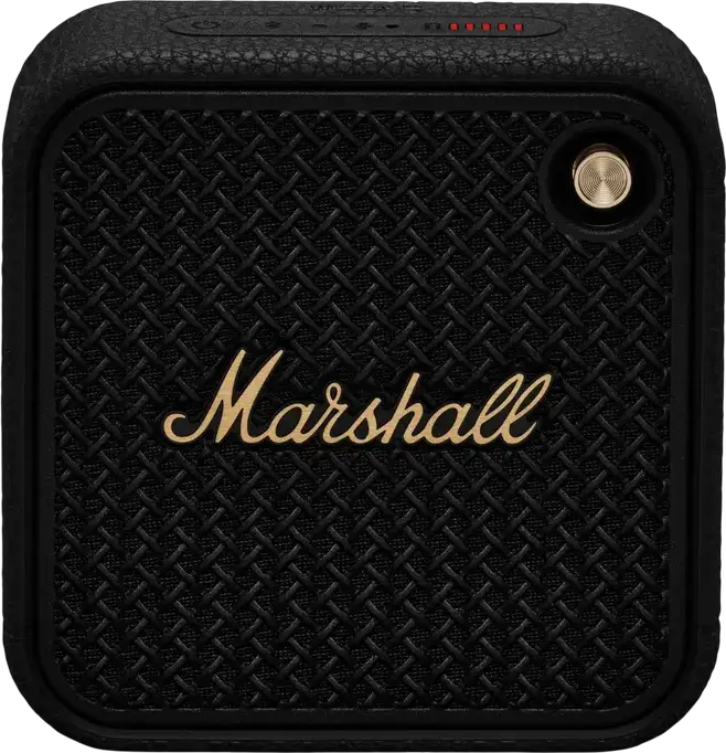 Box Portabil Bluetooth Marshall Willen II, Putere 10W RMS, Rezistență IP67 La Apă și Praf, Baterie 17 Ore, Bluetooth 5.3, Microfon Încorporat, Negru și Alamă