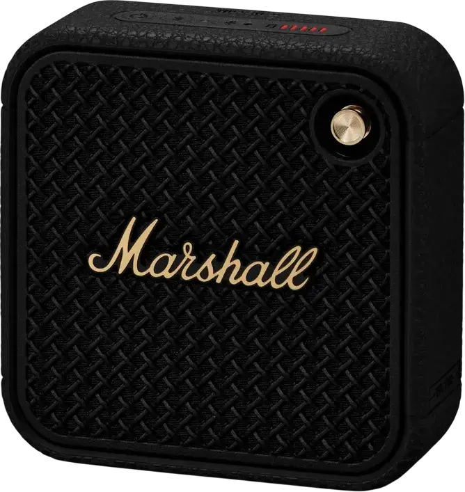 Box Portabil Bluetooth Marshall Willen II, Putere 10W RMS, Rezistență IP67 La Apă și Praf, Baterie 17 Ore, Bluetooth 5.3, Microfon Încorporat, Negru și Alamă