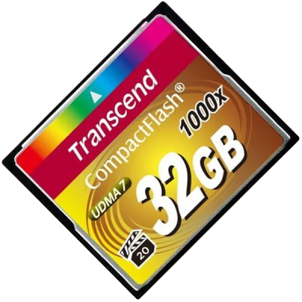 Transcend 32GB CompactFlash Type I Memory Card TS32GCF1000, 1000x UDMA 7, Read 160MB/s Write 120MB/s, VPG-65 for 4K UHDTV and Full HD Video