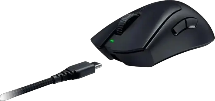 Razer DeathAdder V3 Pro Wireless Gaming Mouse, Black, Focus Pro 30K Optical Sensor, 30,000 DPI, Gen-3 Optical Switches, 63g Lightweight, RZ01-04630100-R3G1