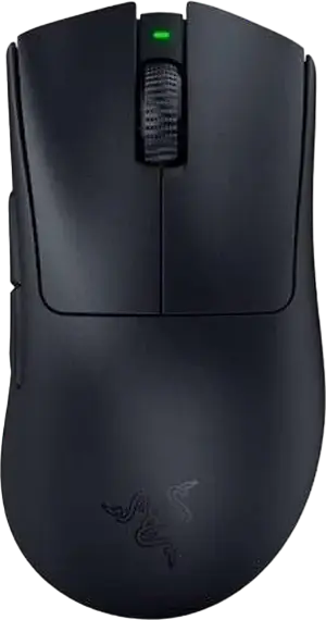 Razer DeathAdder V3 Pro Wireless Gaming Mouse, Black, Focus Pro 30K Optical Sensor, 30,000 DPI, Gen-3 Optical Switches, 63g Lightweight, RZ01-04630100-R3G1